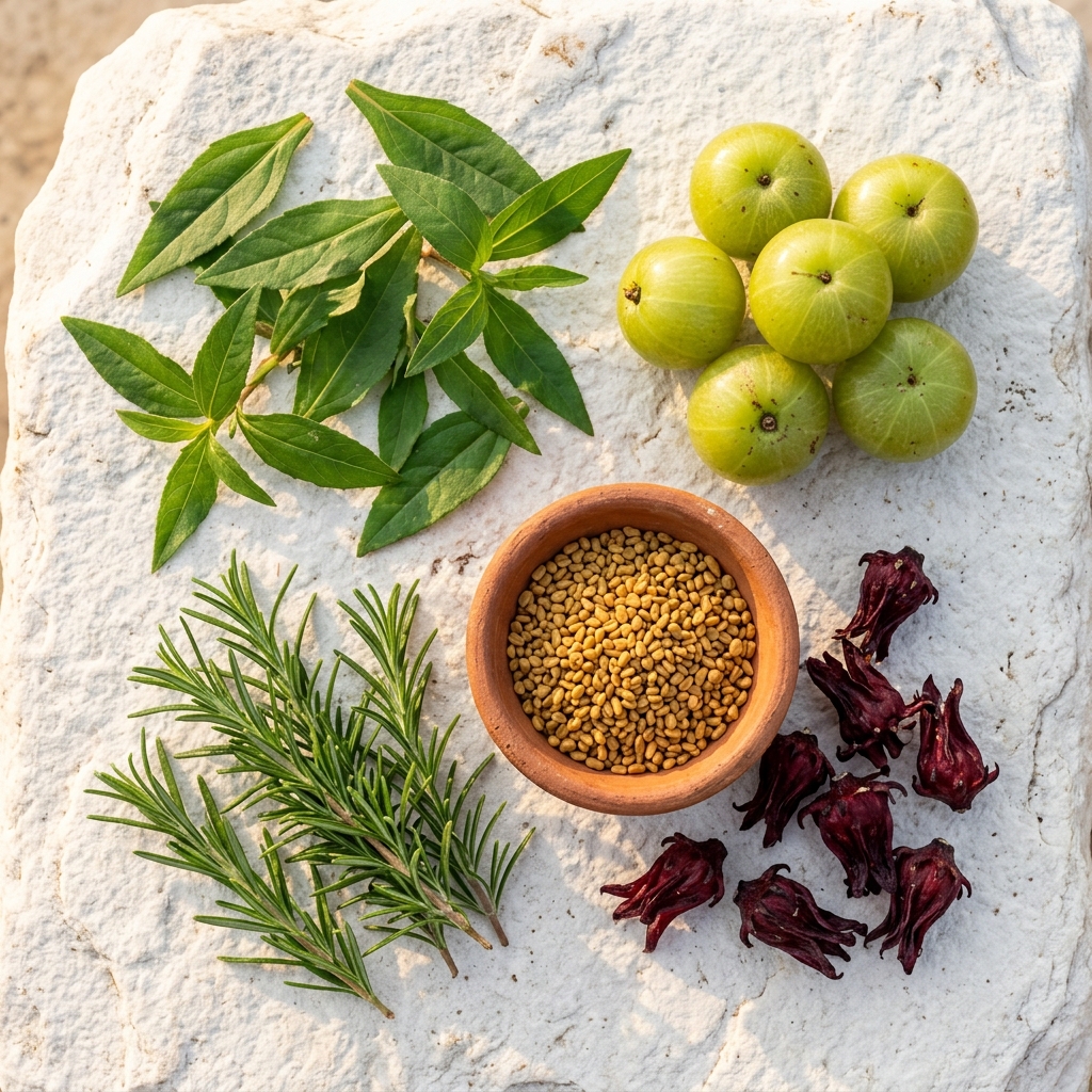 Ayurvedic herbs preparation in Avimee Surat lab